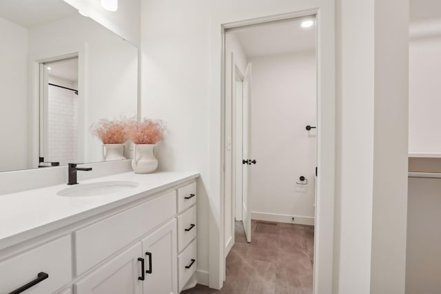 bathroom with vanity