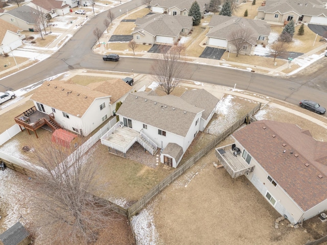 drone / aerial view featuring a residential view