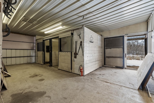 view of horse barn