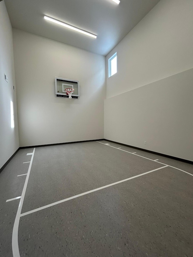 view of sport court featuring basketball court