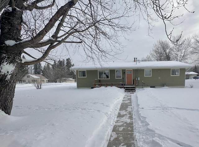 view of front of home