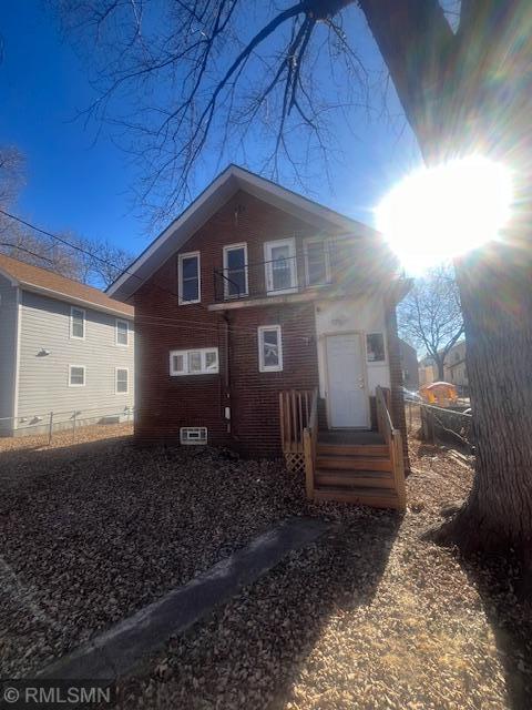 view of front of property