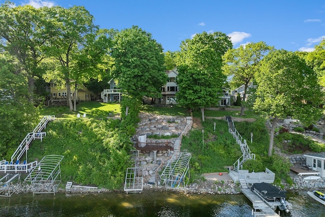 16091 Northwood Rd NW, Prior Lake, MN 55372 - view of yard featuring a water view and view of scattered trees
