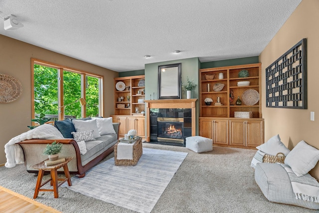 16091 Northwood Rd NW, Prior Lake, MN 55372 - living area featuring a fireplace and a textured ceiling