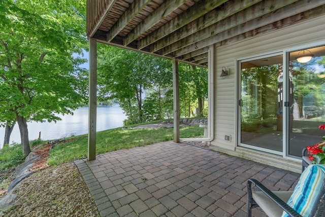 16091 Northwood Rd NW, Prior Lake, MN 55372 - view of patio / terrace featuring a water view