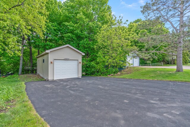 16091 Northwood Rd NW, Prior Lake, MN 55372 - detached garage featuring asphalt driveway