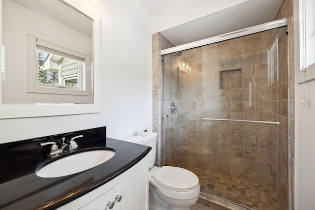 2650 Fox St, Orono, MN 55391 - full bath featuring vanity, a stall shower, and toilet