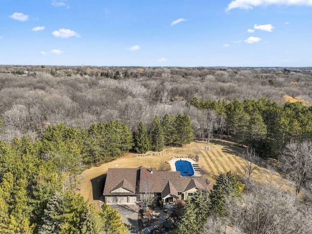 2650 Fox St, Orono, MN 55391 - aerial view of property and surrounding area featuring a forest