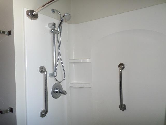 details featuring a shower