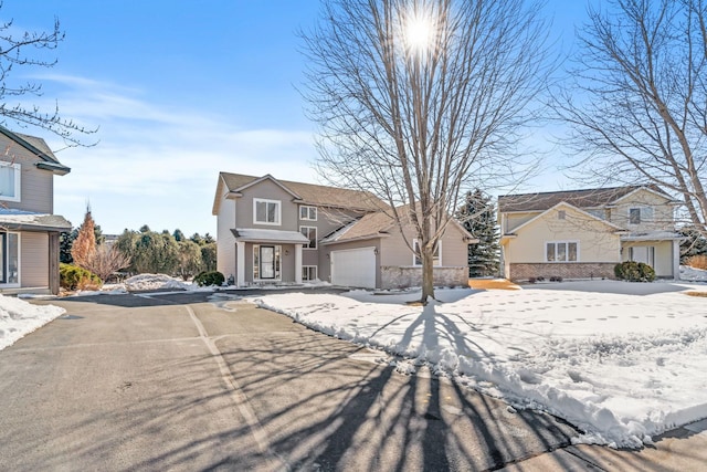 view of front facade with an attached garage