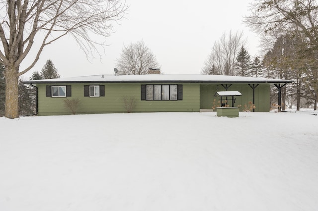 view of front of home