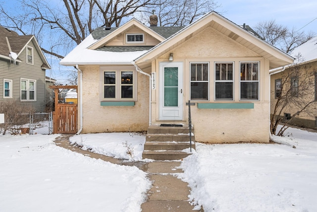 view of bungalow-style home