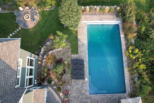 4765 Augusta St, Orono, MN 55364 - bird's eye view of a pool area