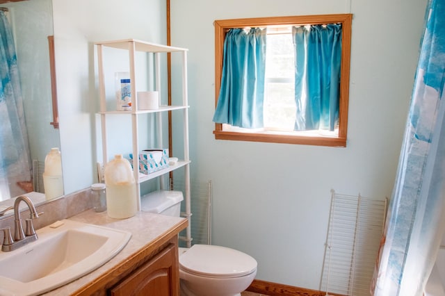 4906 32nd St SW, Pine River, MN 56474 - bathroom with vanity and toilet