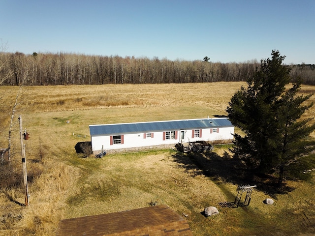4906 32nd St SW, Pine River, MN 56474 - view of front facade with a rural view