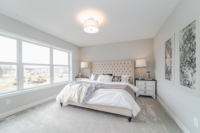 bedroom featuring carpet flooring