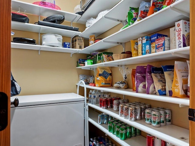view of storage area