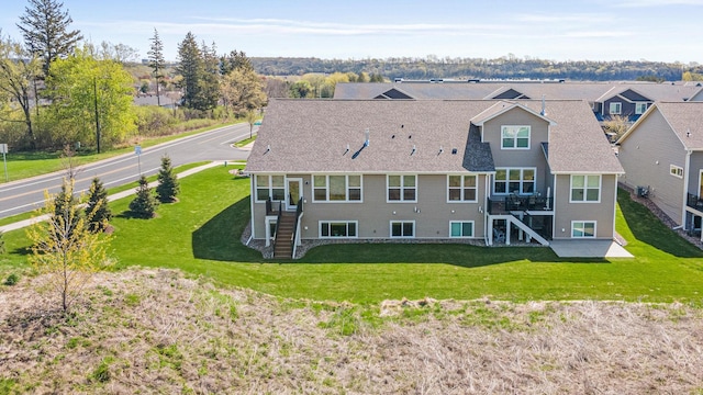 aerial perspective of suburban area