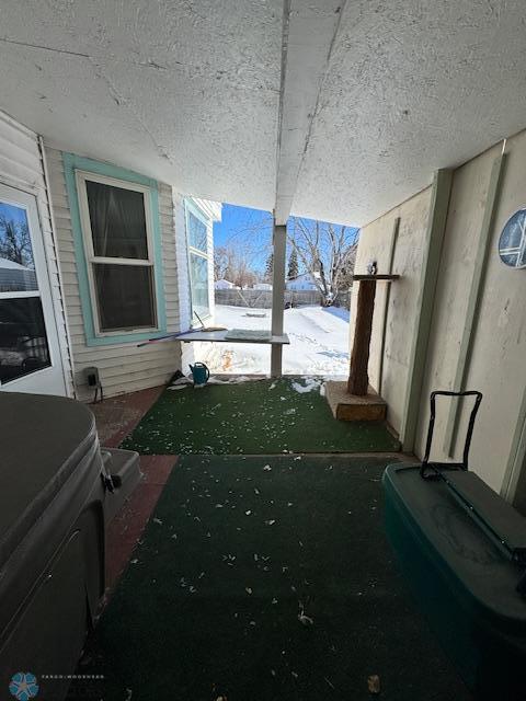 view of snowy yard