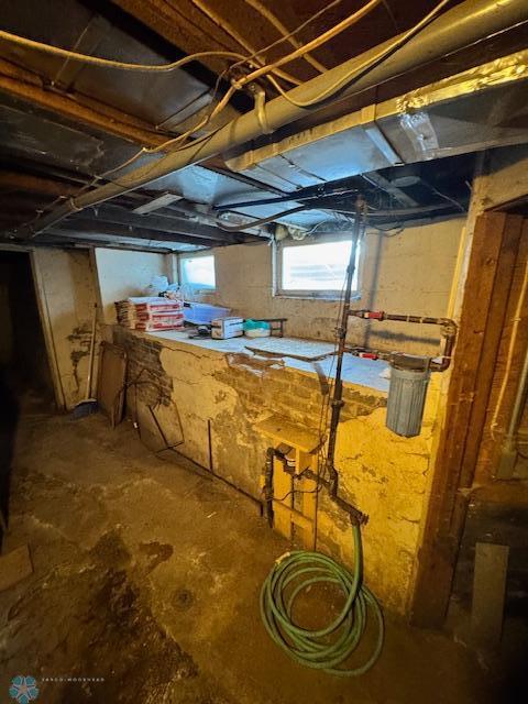 view of basement