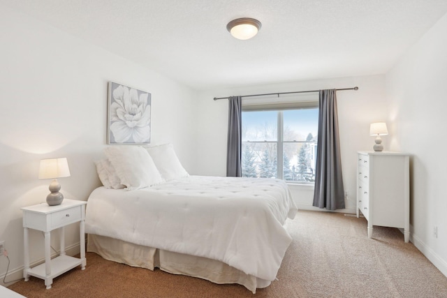 bedroom featuring carpet flooring