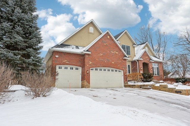 front facade featuring a garage