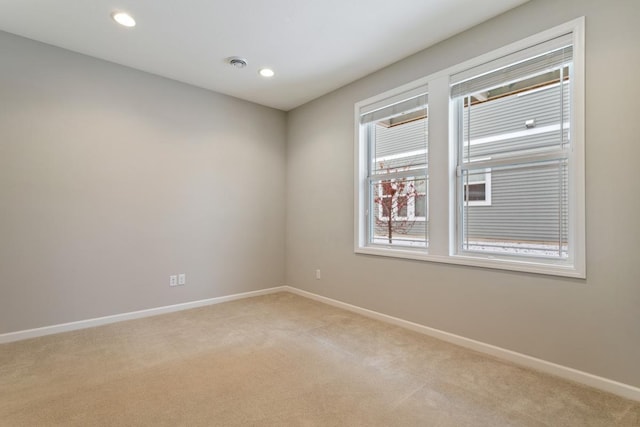 view of carpeted empty room