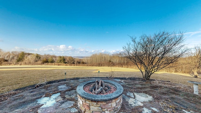 30150 715th St, Lake City, MN 55041 - view of patio / terrace with a fire pit
