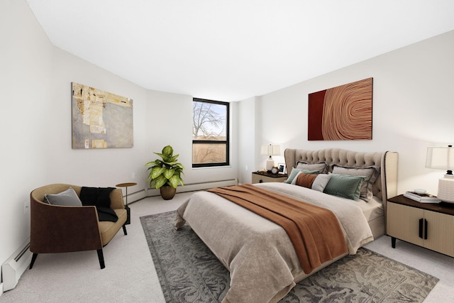 6615 Lake Shore Dr S Unit 311, Richfield, MN 55423 - bedroom featuring light carpet and a baseboard heating unit