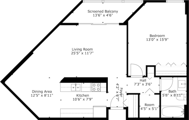 6615 Lake Shore Dr S Unit 311, Richfield, MN 55423 - view of property floor plan