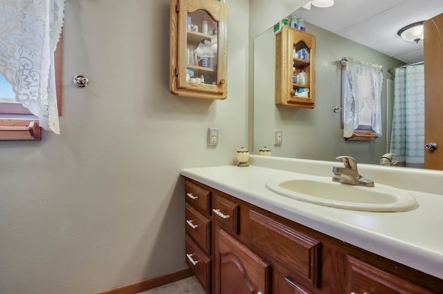 bathroom featuring vanity