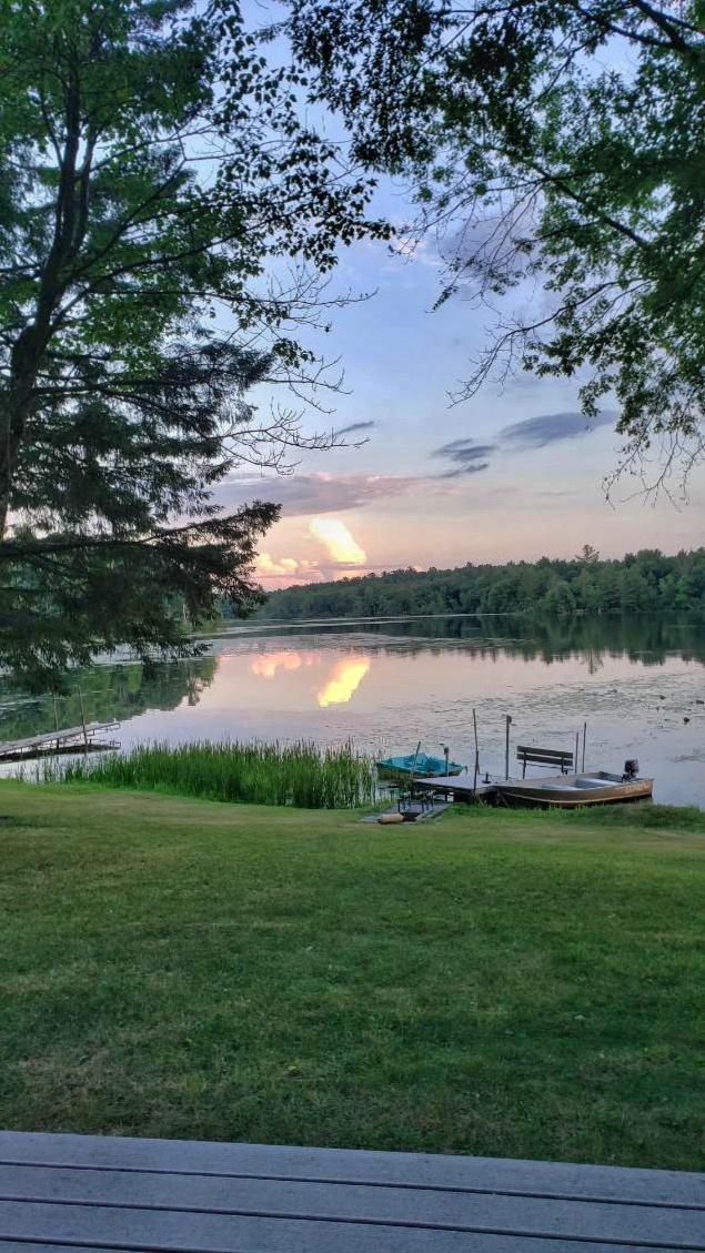 water view featuring a dock