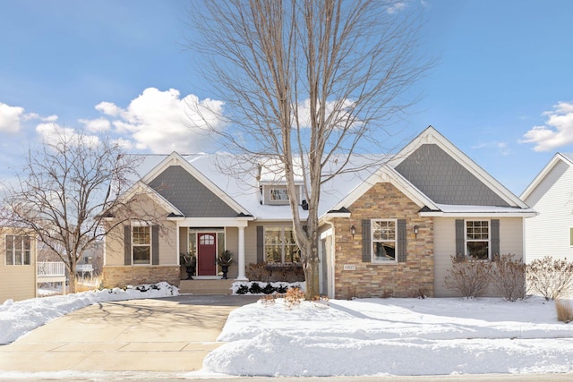 view of craftsman inspired home