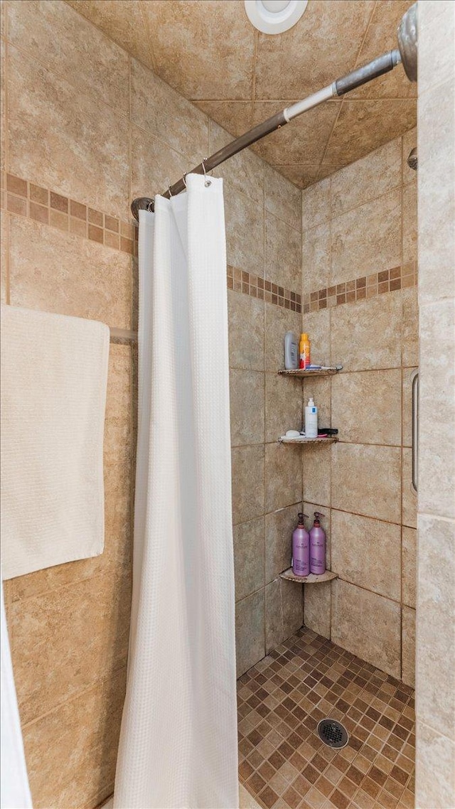 bathroom with walk in shower