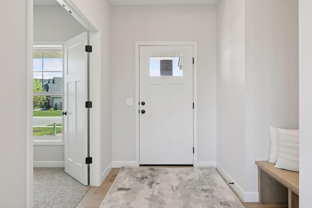17953 Hidden Creek Trl, Lakeville, MN 55044 - foyer entrance with plenty of natural light and light wood-style flooring