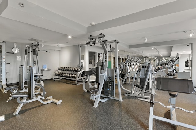 view of exercise room