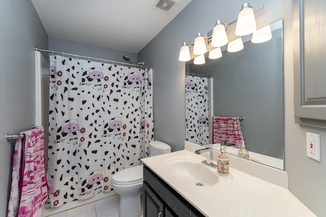 5078 Nicklaus Dr NW, Rochester, MN 55901 - bathroom featuring vanity, tile patterned flooring, and a shower with shower curtain