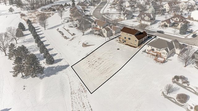 5078 Nicklaus Dr NW, Rochester, MN 55901 - snowy aerial view featuring a residential view