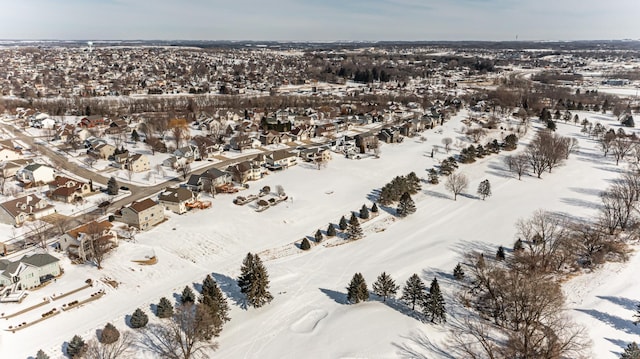 5078 Nicklaus Dr NW, Rochester, MN 55901 - snowy aerial view with a residential view