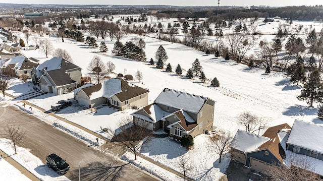 5078 Nicklaus Dr NW, Rochester, MN 55901 - snowy aerial view with a residential view