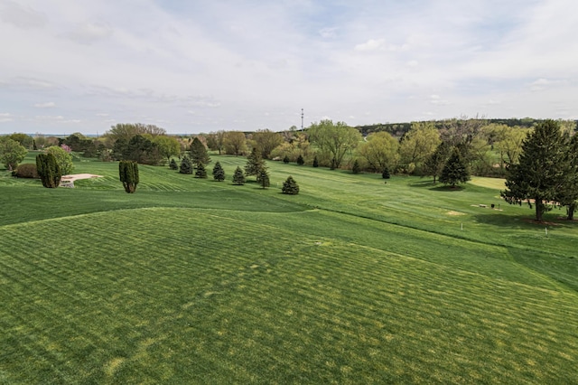 5078 Nicklaus Dr NW, Rochester, MN 55901 - surrounding community featuring a yard, view of golf course, and view of scattered trees
