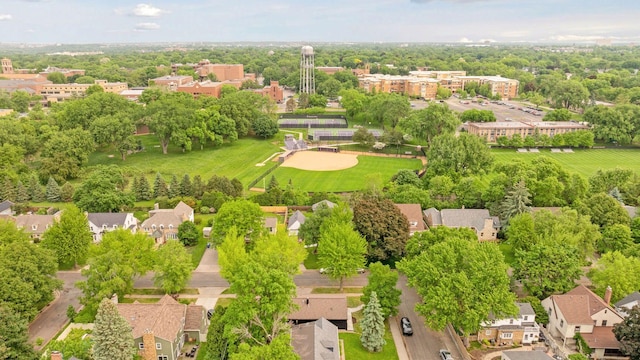 651 Sue Pl, Saint Paul, MN 55116 - aerial perspective of suburban area featuring a tree filled landscape