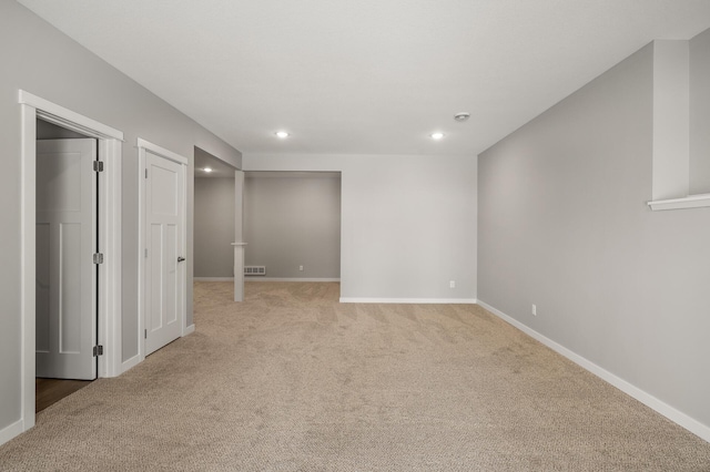 view of carpeted empty room