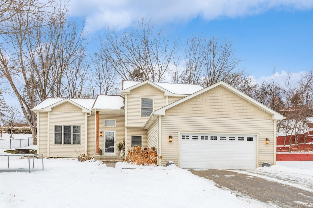 view of front of house featuring an attached garage