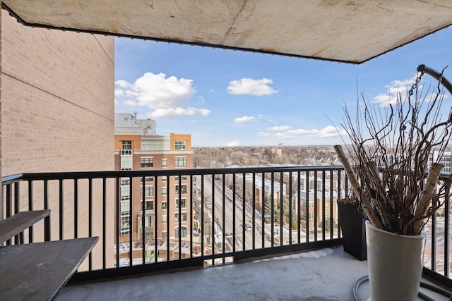 view of balcony