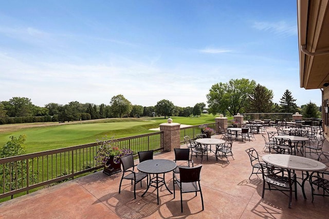 11824 Welters Way, Eden Prairie, MN 55347 - view of patio featuring view of golf course