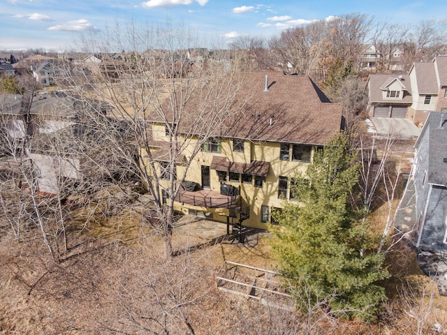 drone / aerial view featuring a residential view