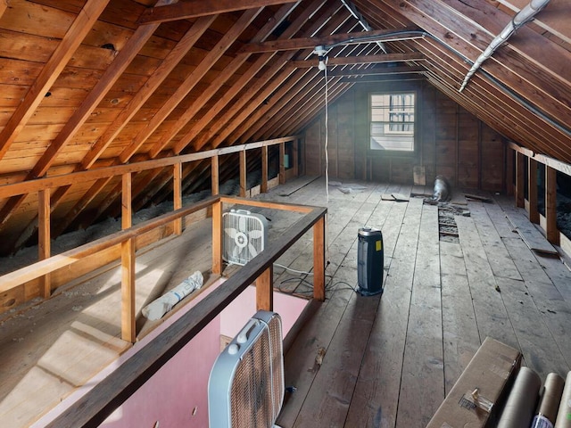 view of attic