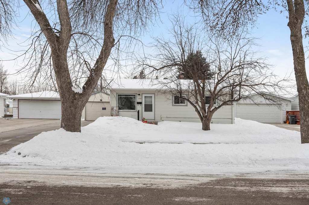 ranch-style house with a garage