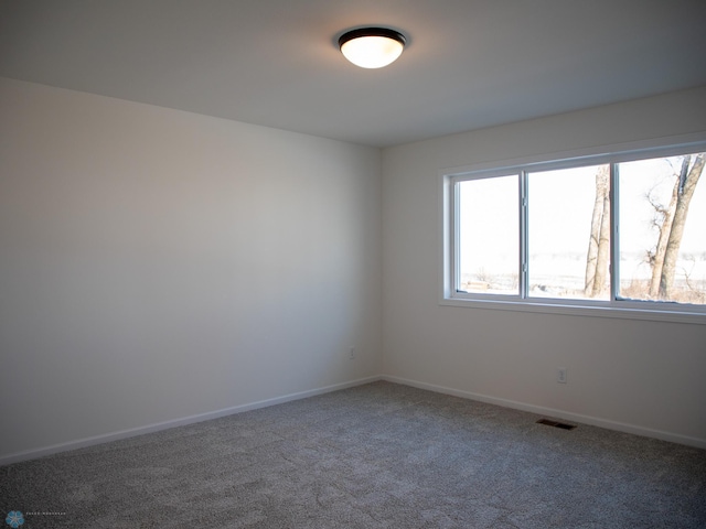 spare room featuring carpet flooring